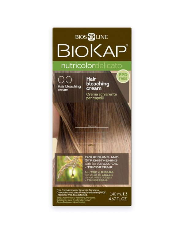 BioKap - Nutricolor Delicato 0.0 Hair Bleaching Cream in a 140 ml Bottle