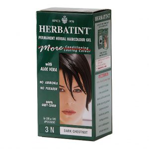 Herbatint Permanent Herbal Haircolour Gel 3N Dark-Chestnut Hair Colouring Kit