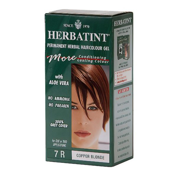 Herbatint Permanent Herbal Haircolour Gel 7R Copper Blonde Hair Colouring Kit