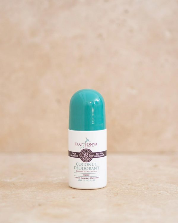 Eco by Sonya Driver - Coconut Deodorant in a 60 ml travel size roll on