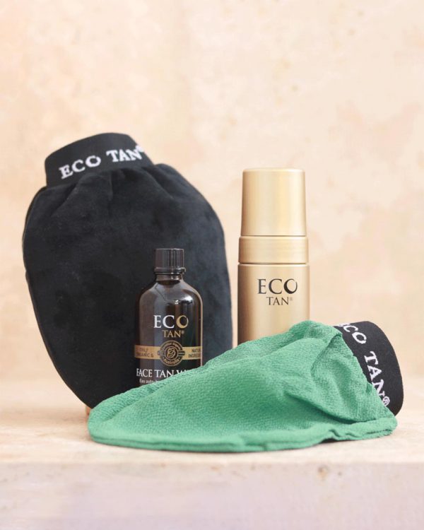 Eco Tan Complete Tanning Pack with Cacao Tanning Mousse plus application and tan removal mitts