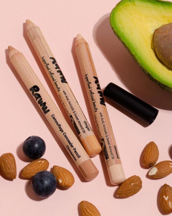 Raww - Three of the Camouflage Concealer Pencils in a styled image