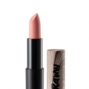 Raww - Coconut Kiss Lipstick in the shade of Poetic Pink displayed with cap off