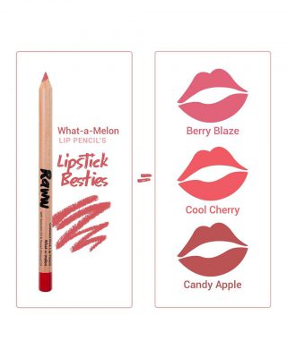 Raww - Coconut Kiss Lip Pencil chart showing other products that go with the shade what a melon