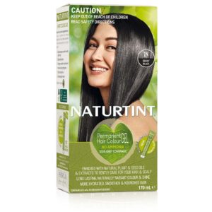 Naturtint - Natural Permanent Hair Colour 1N Ebony Black front package view