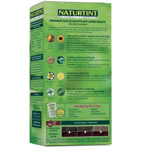 Naturtint - Natural Permanent Hair Colour 9R Fire Red rear package view