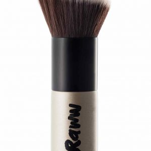 Raww brand contoured Kabuki Brush for applying makeup