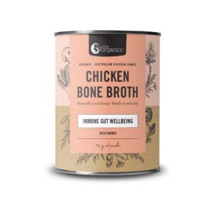 Nutra Organics Miso Ramen Flavour Chicken Bone Broth in a new 125 gram canister