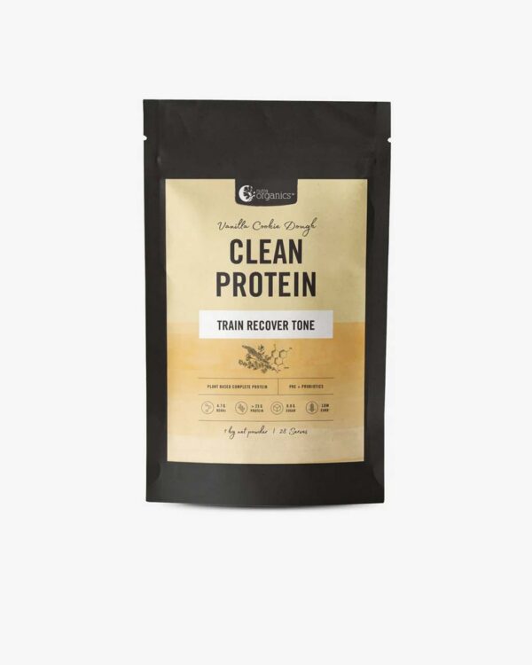 Nutra Organics Clean Protein Vanilla Cookie Dough Flavour in a 1 Kg pouch