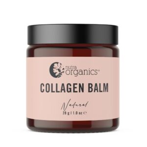 Nutra Organics Collagen Balm Natural Scent in a 28 gram jar