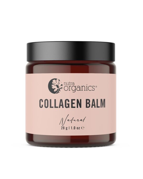 Nutra Organics Collagen Balm Natural Scent in a 28 gram jar