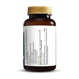 Herbs of Gold - Alpha Lipoic Acid 300 mg formula showing the right view of a 120 Capsule bottle