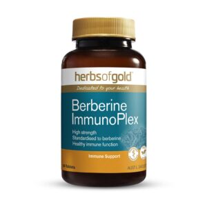 Herbs of Gold - Berberine ImmunoPlex front view of a 30 tablet bottle