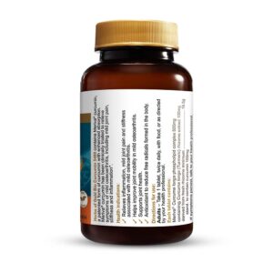 Herbs of Gold - Bio Curcumin 5400 right view of a 30 Tablet Bottle