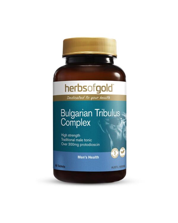 Herbs of Gold - Bulgarian Tribulus Complex front view of a 60 Tablet bottle