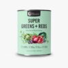 Nutra Organics Super Greens plus Reds in a 150 gram container