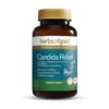 Herbs of Gold – Candida Relief front view of a 60 tablet bottle