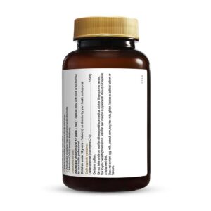 Herbs of Gold – CoQ10 150mg rear view of a 120 capsule bottle