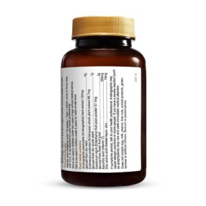 Herbs of Gold – Cold & Flu Strike rear view of a 60 tablet bottle