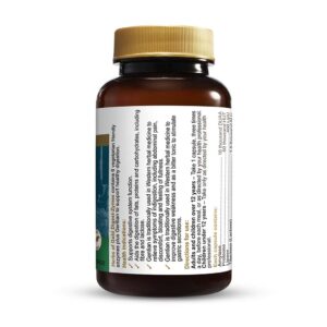 Herbs of Gold – Digest-Zymes right view of a 60 capsule bottle